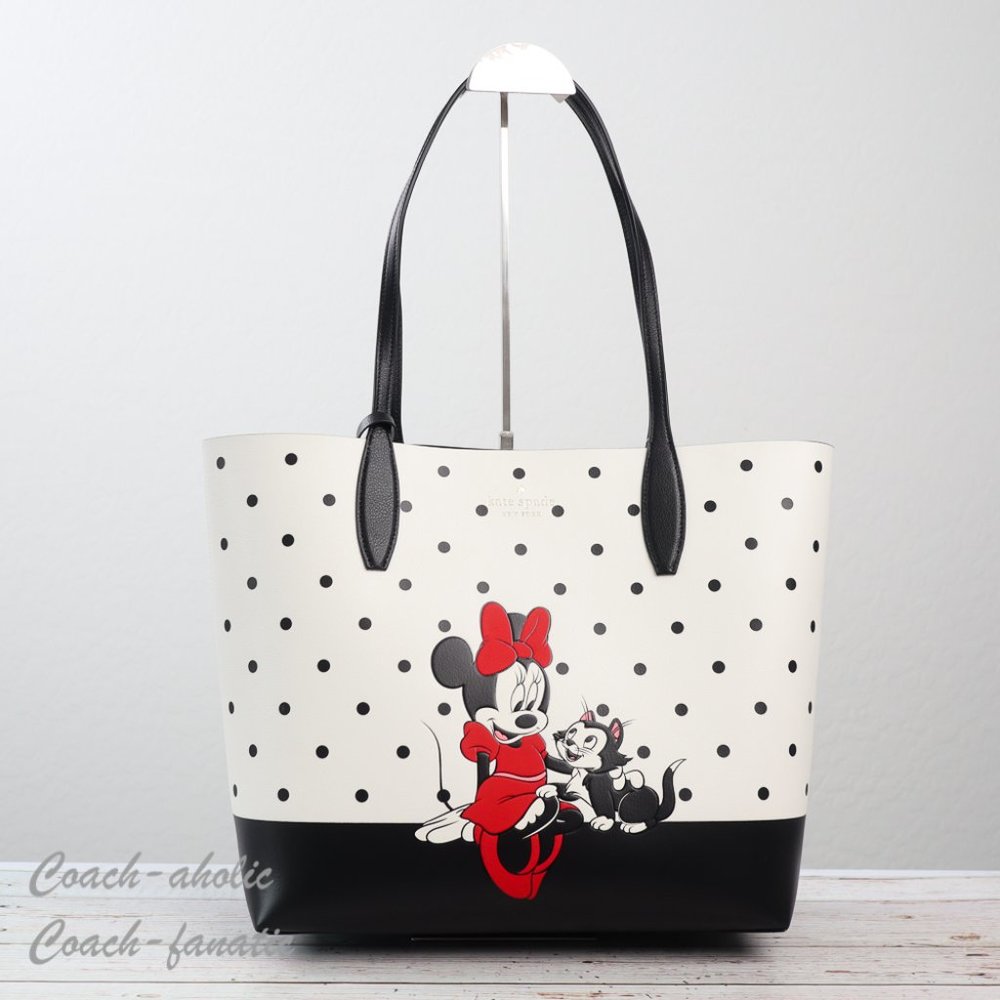 NWT Disney x Kate Spade New York Minnie Mouse Tote Bag with Wristlet - Picture 5 of 12